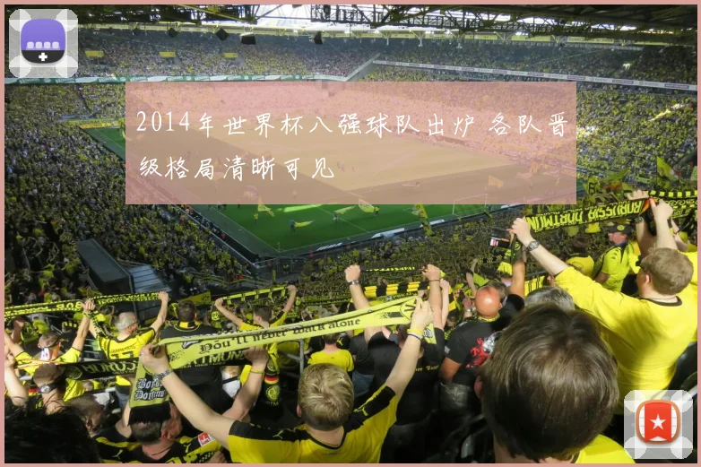 2014年世界杯八强球队出炉 各队晋级格局清晰可见